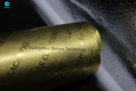 Customized Size Golden Embossing Aluminum Foil Paper Roll 50 Micron Thickness