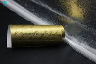 Customized Size Golden Embossing Aluminum Foil Paper Roll 50 Micron Thickness