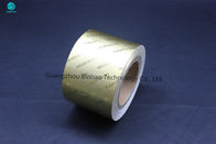76mm Inner Core Cigarette Aluminum Foil Paper In Bright And Matt Gold , Silver