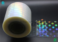 Holographic Thermal Shrinkage BOPP Film Roll Moisture - Proof Cellophane For Cigarette Box Sealing
