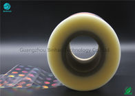 2500m Holographic BOPP Film Roll  ,  Big Thermal Glossy Clear Lamination Film For Cigar Packaging