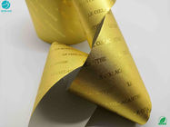 Tobacco 1500M Long Good Extensibility Aluminium Foil Paper Gold Colour Customized
