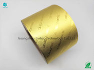 8011 Alloy Food Chocolate Cigarette Golden Frosting Surface Aluminum Laminated Foil Paper