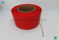 Delivery Envelop Bag 5mm Tear Strip Tape Core Length 152mm Red Color