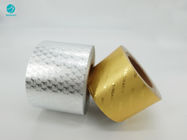 6.5Mic Gold Silver Embossing Logo Aluminium Foil Paper For Cigarette Package