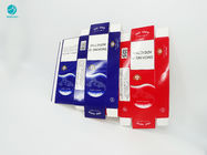 Harmless Red Blue Cigarette Packaging cardboard Box With Personalized Design