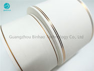 Cigarette Filter Rods With Golden Line White Tipping Paper 34 Gsm
