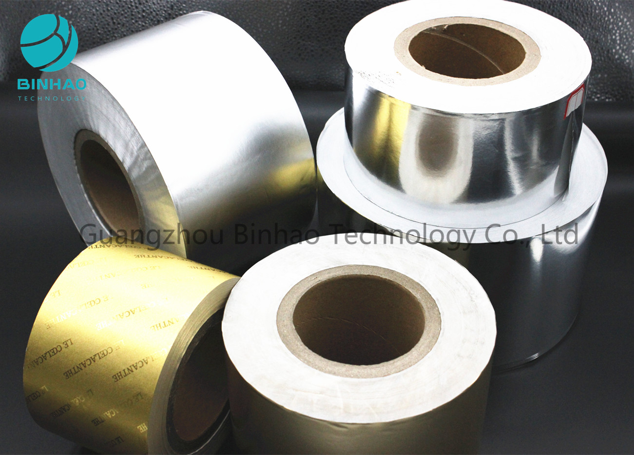 Bright Silver Gold Aluminum Tin Foil Wrapping Paper 50gsm - 80gsm Grammage