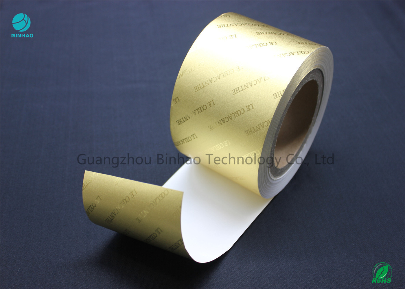Gold Printed Embossed Tobacco Aluminum Foil Paper For Cigarette Box Packaging