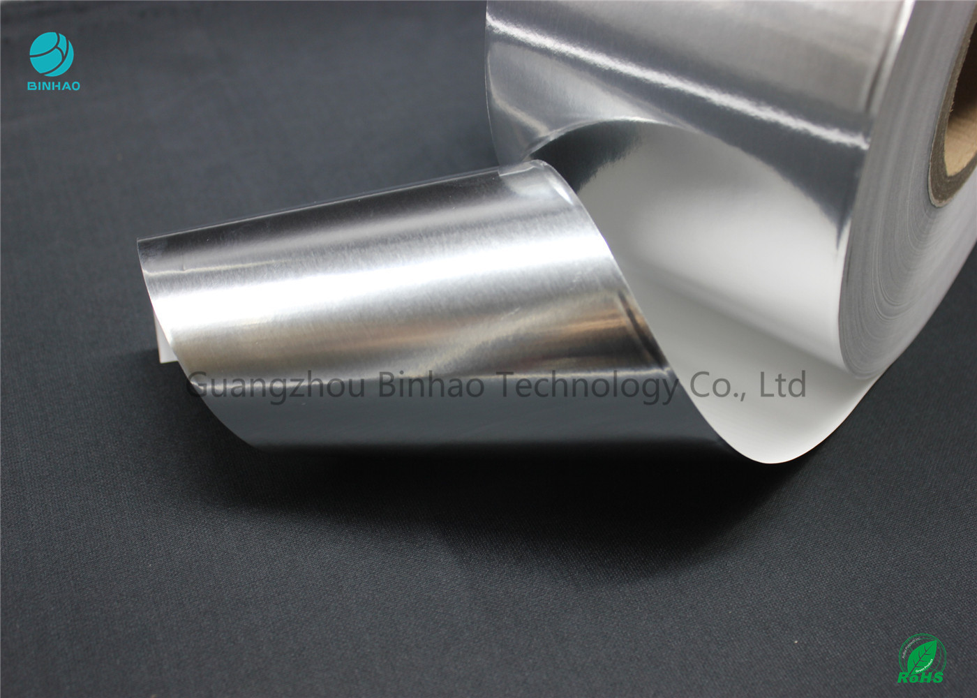 Matt Silver Aluminium Foil Laminated Paper / Cigarette Packing Paper 83mm Width