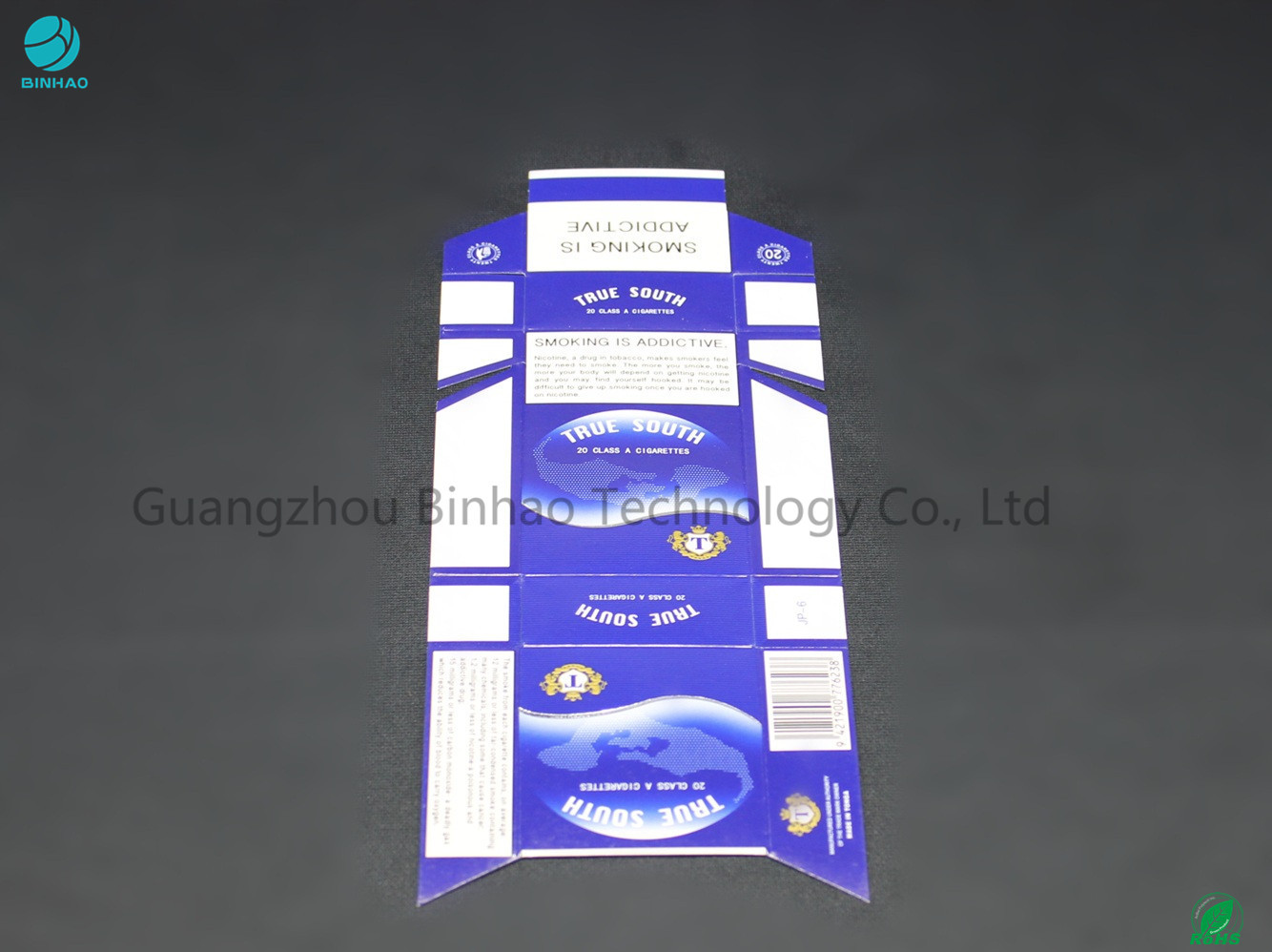 Humidity - Proof Recycle Cardboard Cigarette Cases / Smoking Plain Packaging Customized