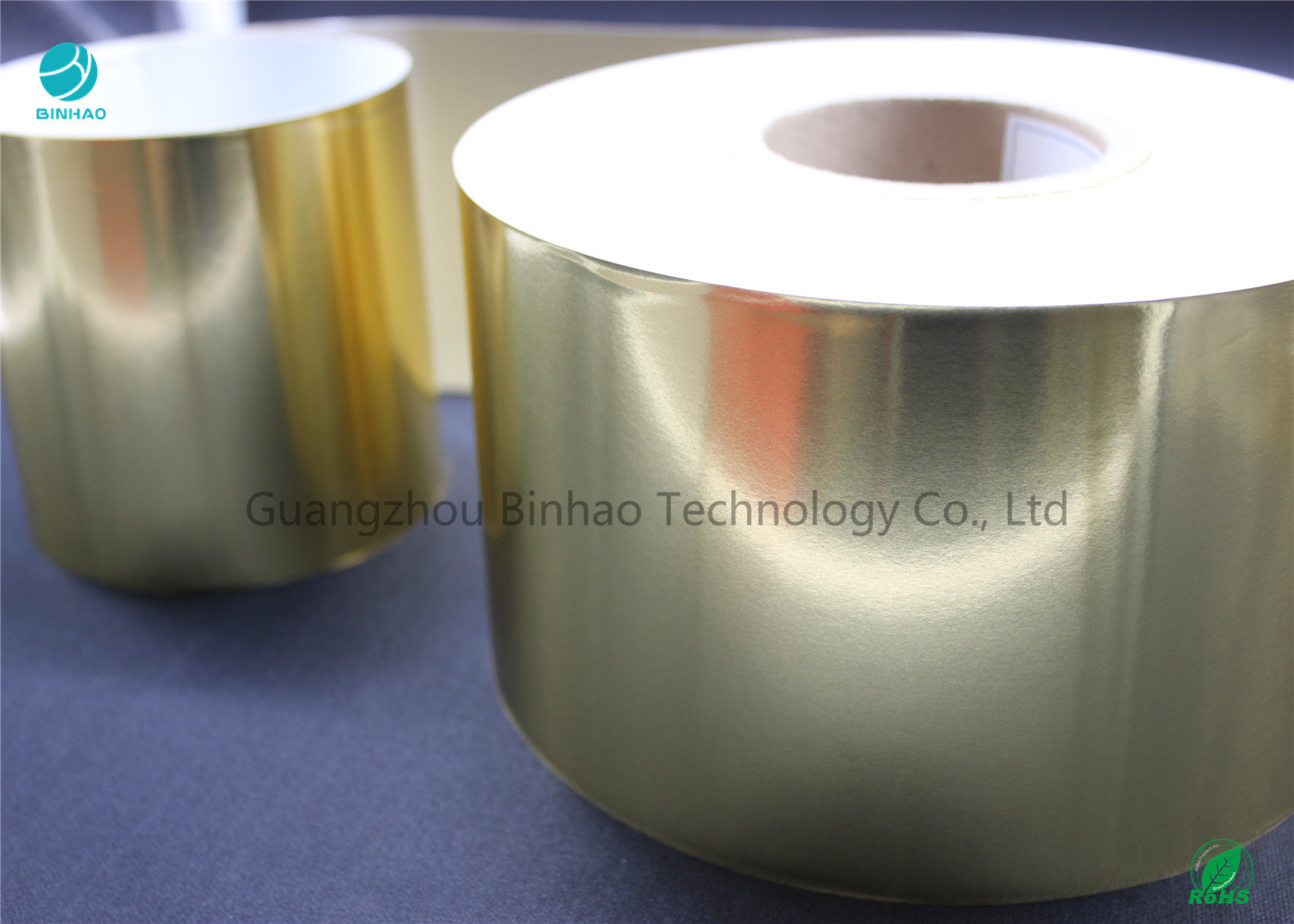 Glossy Eco Friendly Silver / Gold Aluminum Foil Coated Paper For Tobacco Packaging In Plain Mass Production