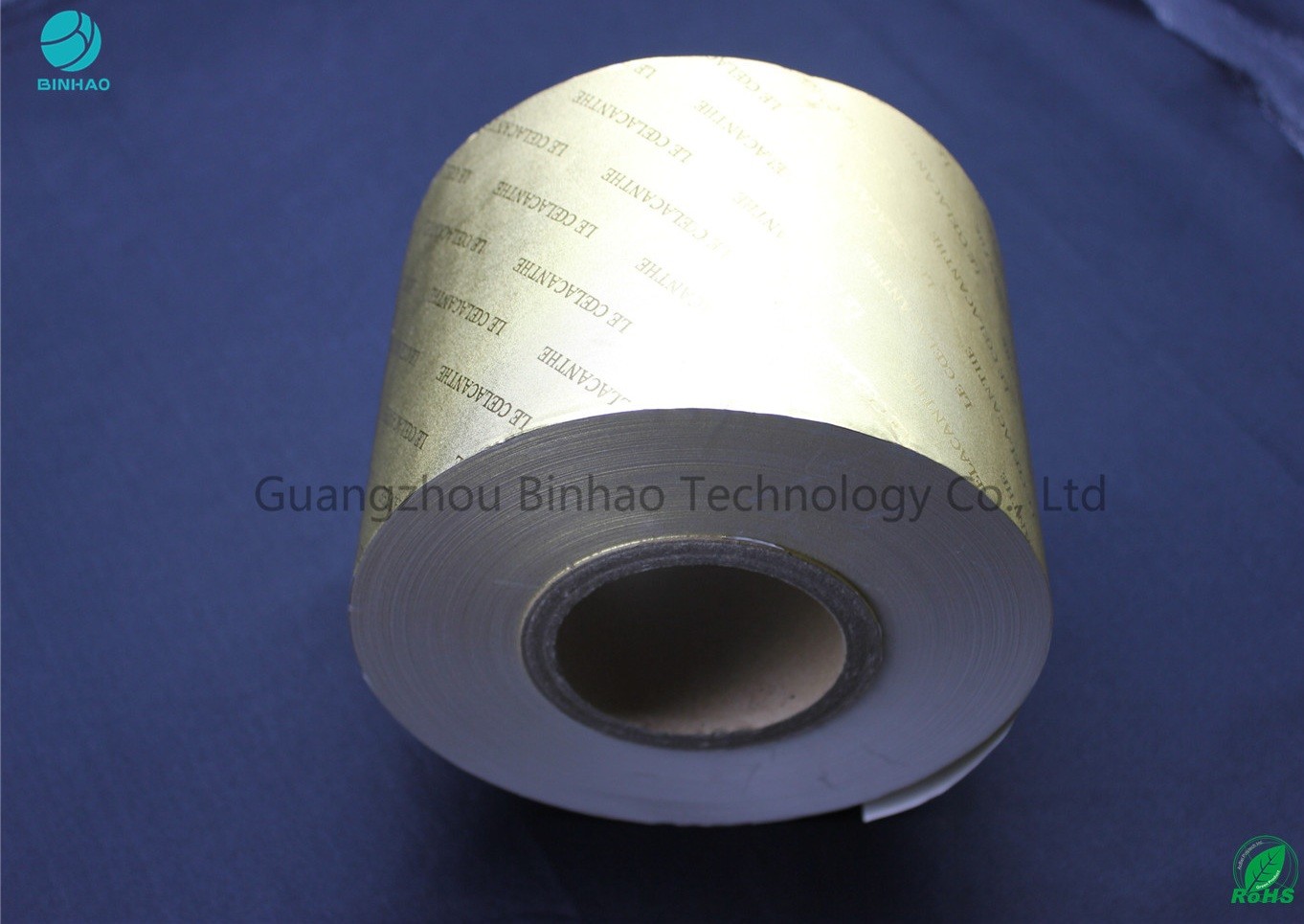 Glossy Embossing Logo Aluminium Foil Paper / Wrapping Paper For Cigarette Packaging