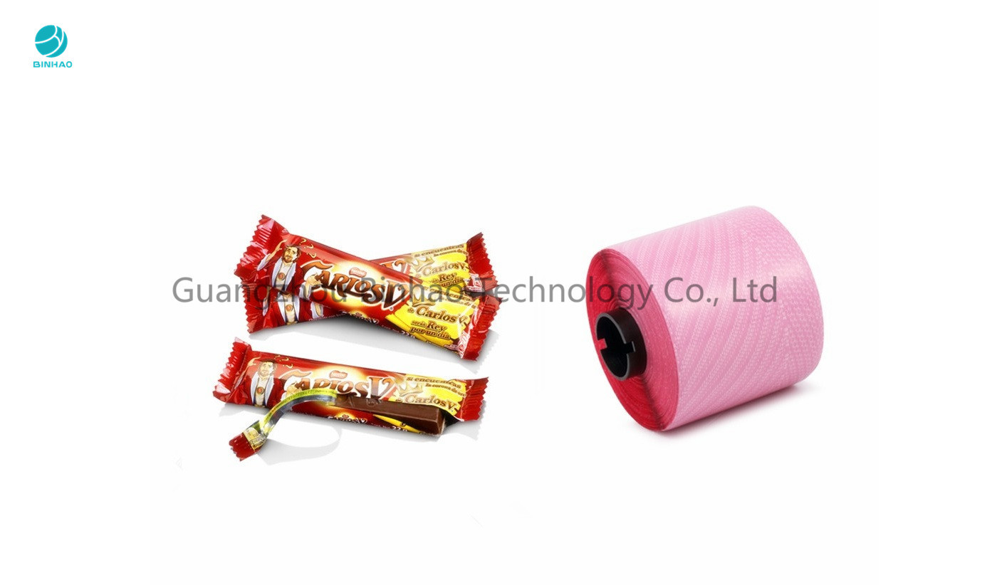 High Tensile Strength 2.5mm Mopp Tear Tape For Candy Food Easy Open In Red Color