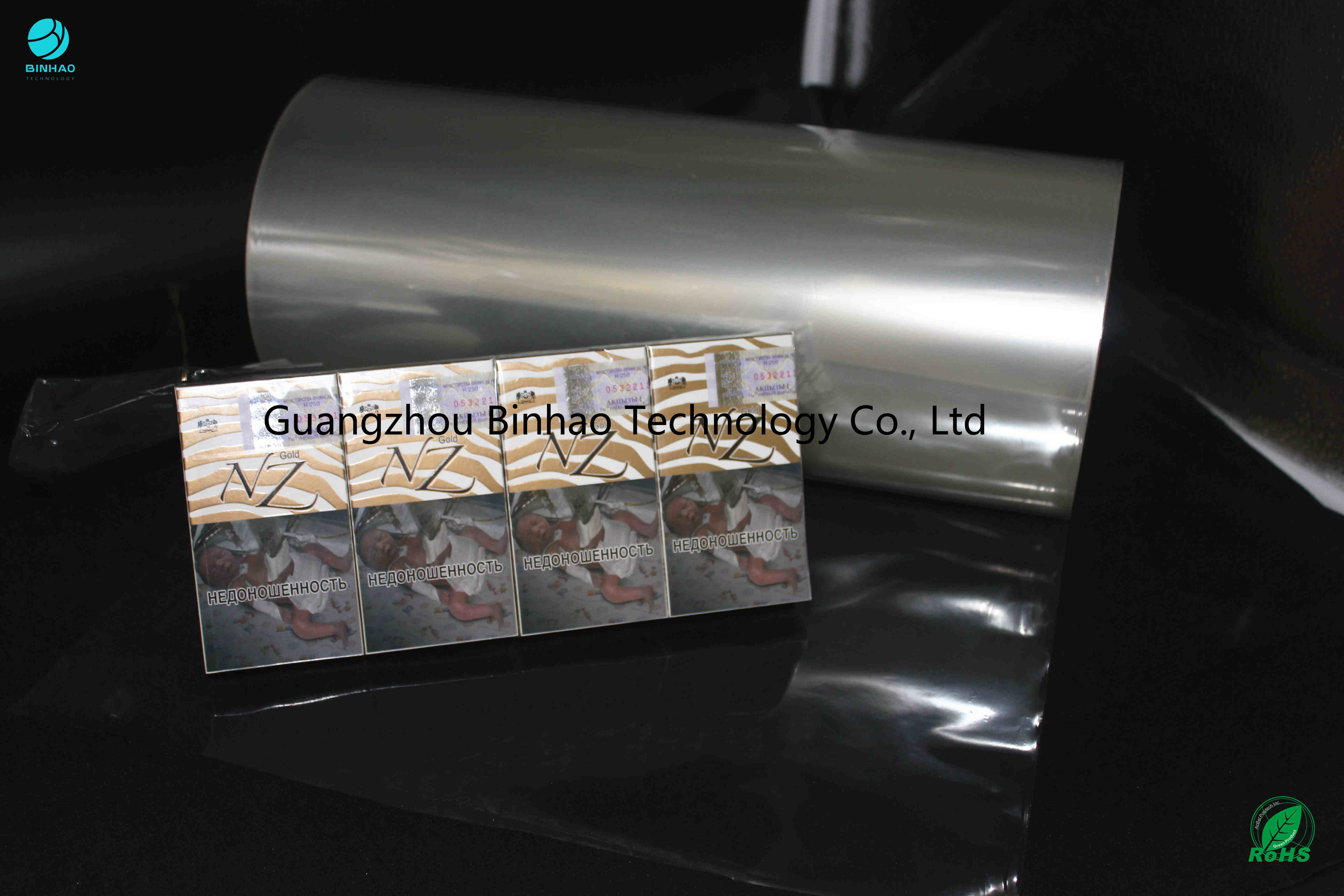 Clear PVC Shrink Film Rolls Heat Sealability Printability Controlled Coefficient Of Friction Cigarette PVC Film