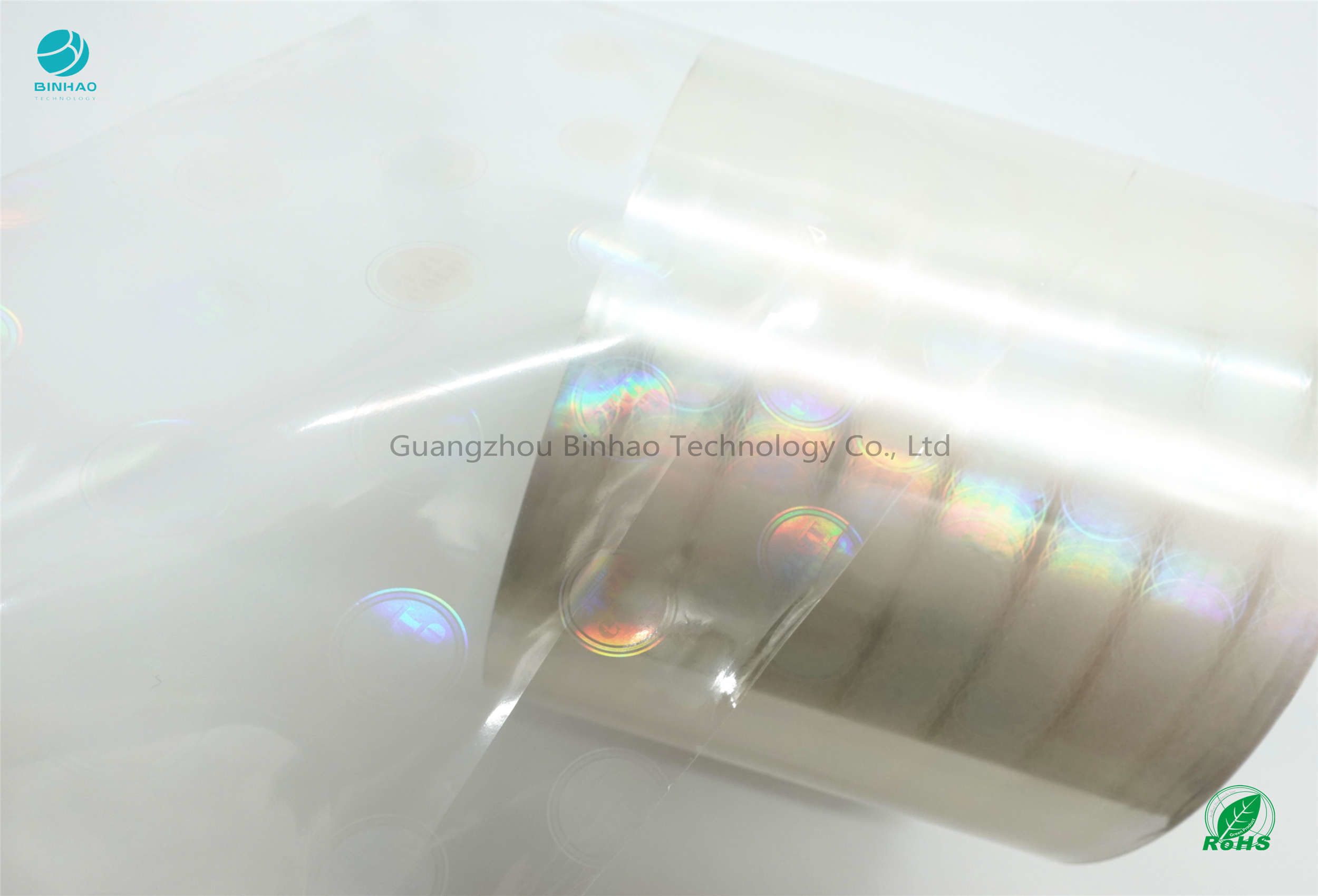 High Transparency BOPP Tobacco Holographic Film Moisture Resistance Customized Width
