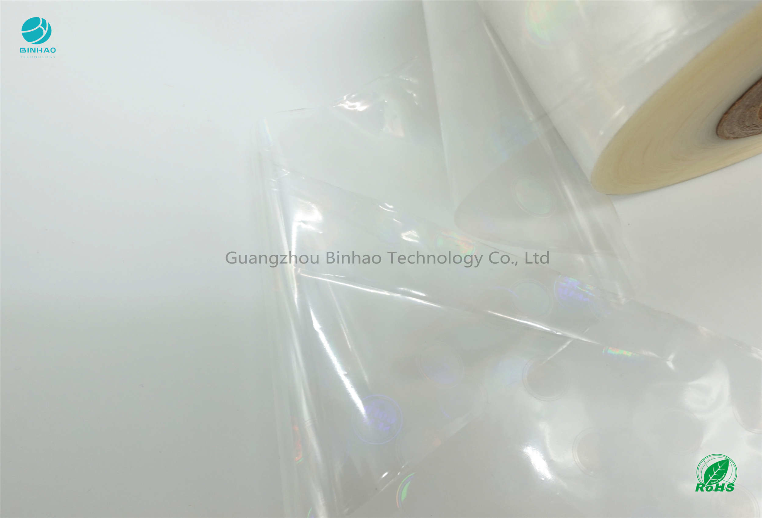 Double - Sided Heat Sealed Cigarette Holographic Packaging Films / Biaxially Oriented Polyethylene Film