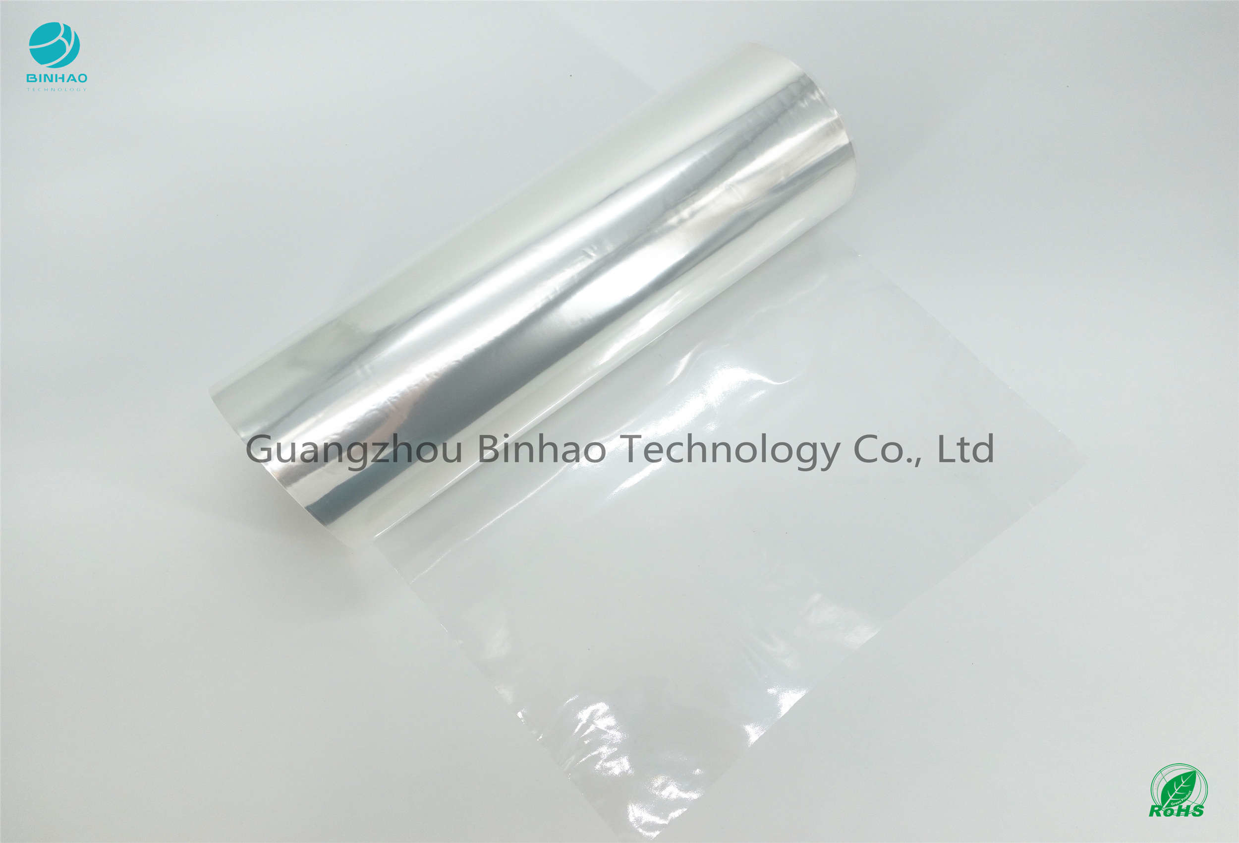 5% Shrinkage GZ Port 2500m Cigarette PVC Packaging Film Naked Wrapping