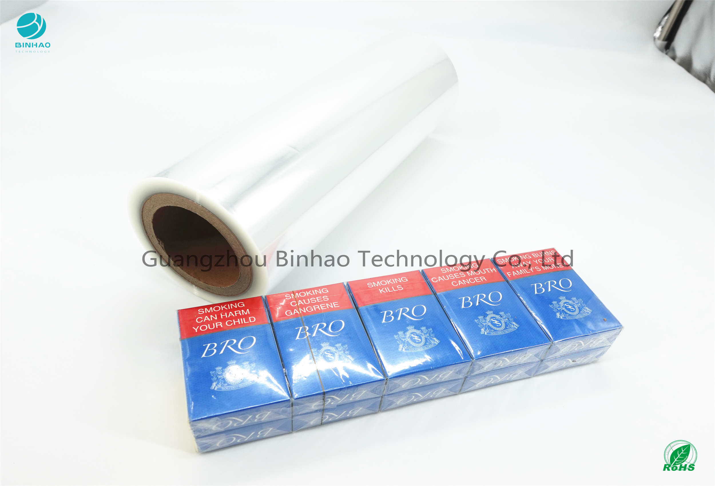 Water Resistant 10u Solf Surface Tobacco PVC Packaging Film