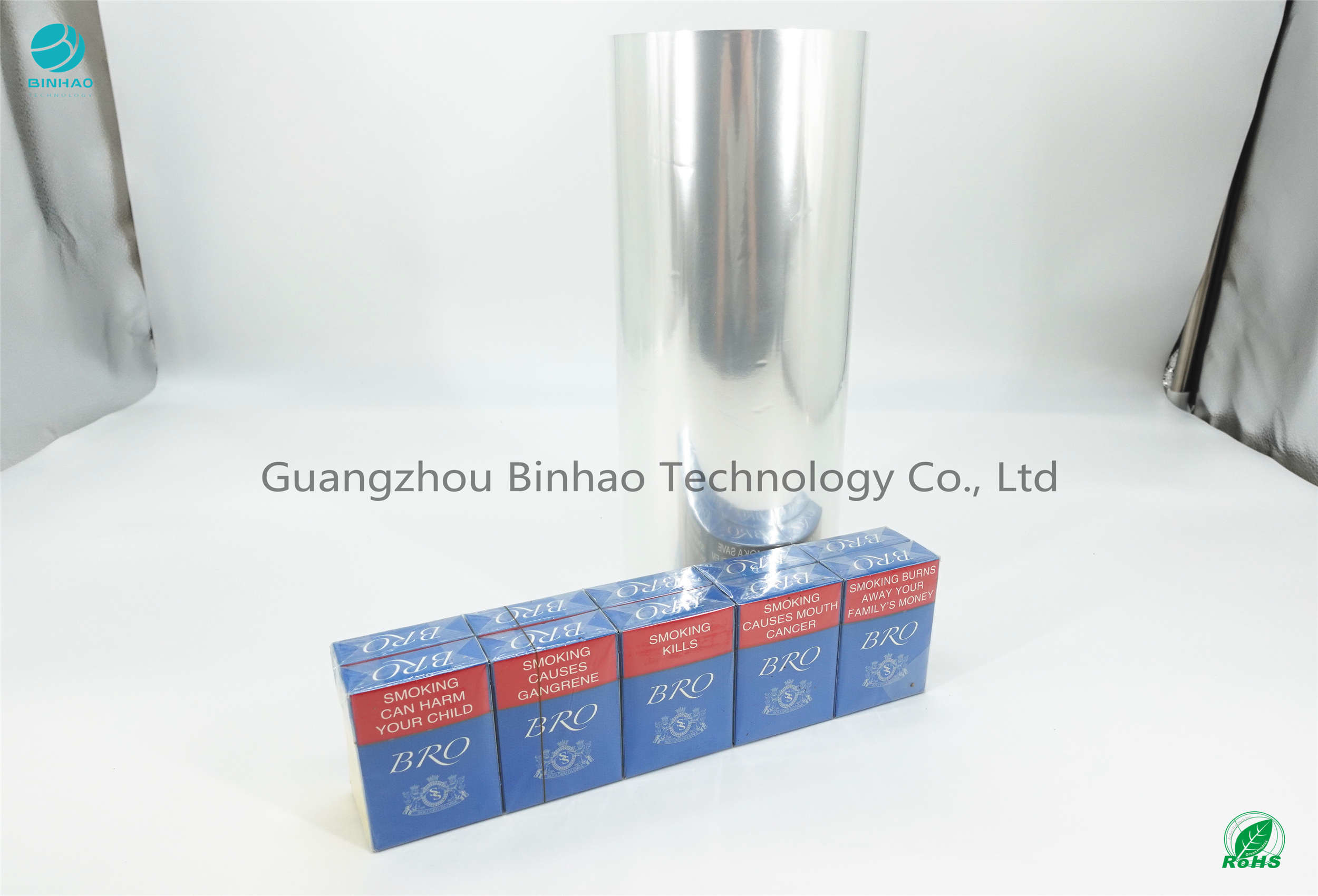 ISO9001 Clear Anti Static 76mm Tobacco PVC Packaging Film