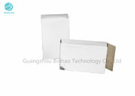 Glossy White / Silver Cardboard Cigarette Cases Inner Outer Tobacco Carton Customized