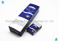 Fancy Blue Material Recycle Cardboard Cigarette Cases / Smoking Plain Packaging
