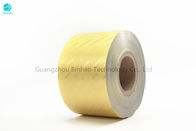 Embossing Transfer Gold Silver Aluminium Foil Paper In 85 / 76 mm  In Cigarette Food Packaging