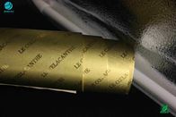 Embossing Logo Company Name Gold Rubbing Cigarette Aluminium Foil Paper Metalizing Laminated Length 1500m