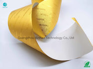 55 Grammage Embossing Aluminum Cigarette Foil Paper For Boxes Low Side Bending