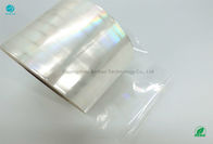 Smooth Glossy BOPP Holographic Cigarette Film Roll High Shrinkage For Film Printing