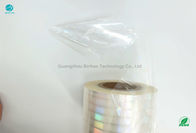 Transparent BOPP Holographic Cigarette Laser Film Roll Dimensional Stability And Flatness