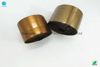 Sensitive Adhesive Chocolate Tear Tape BOPP Gold Line Materials Inner Dia 30mm