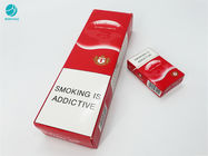 Red Design Durable Cardboard Paper Cases For Cigarette Tobacco Box Packaging