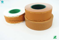 Double Foil Stamping Tobacco Tipping Paper Cork Yellow Color 400cu-800cu