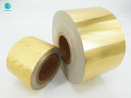 Smooth Surface Embossed Logo Golden Aluminum Foil Paper For Cigarette Package