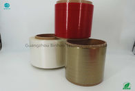 Permanent Self - Sticky Tear Strip Tape 152mm Size Red / Clear / Gold Color