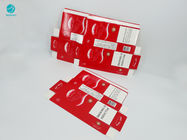 Red Background Custom Design Cardboard For Cigarette Case Smoking Packing Box