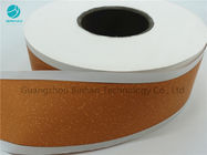 Custom Logo Printed 64 mm Yellow Cork Cigarette Tipping Paper For Filter Rod