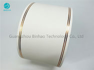 34 Gsm White Base Cigarette Tipping Paper With Stamping Gold Line