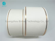 Cigarette Filter Rods With Golden Line White Tipping Paper 34 Gsm