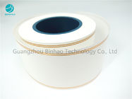 White Base Customized Tipping Paper With Stamping Gold Line