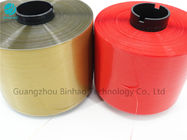 Red Color 5000m Bag Sealing Hot Melt Tear Tape For Food Packaging