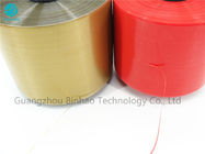 3mm Security Deep Red BOPP / MOPP Tear Tape For Cigarette Package Sealing