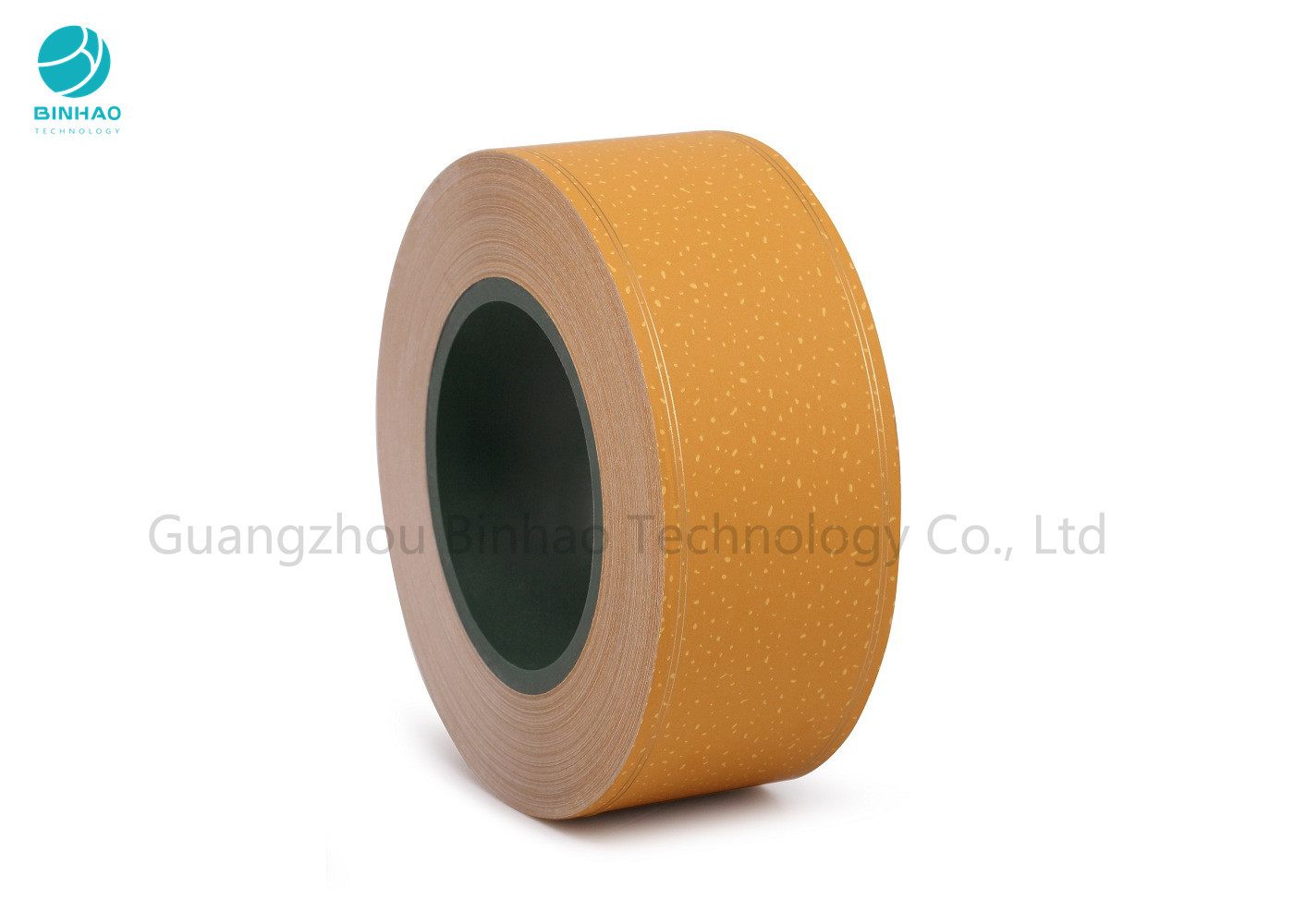 Yellow Plain Cork Cigarette Tipping Paper 34gsm With Gold Line Or Words