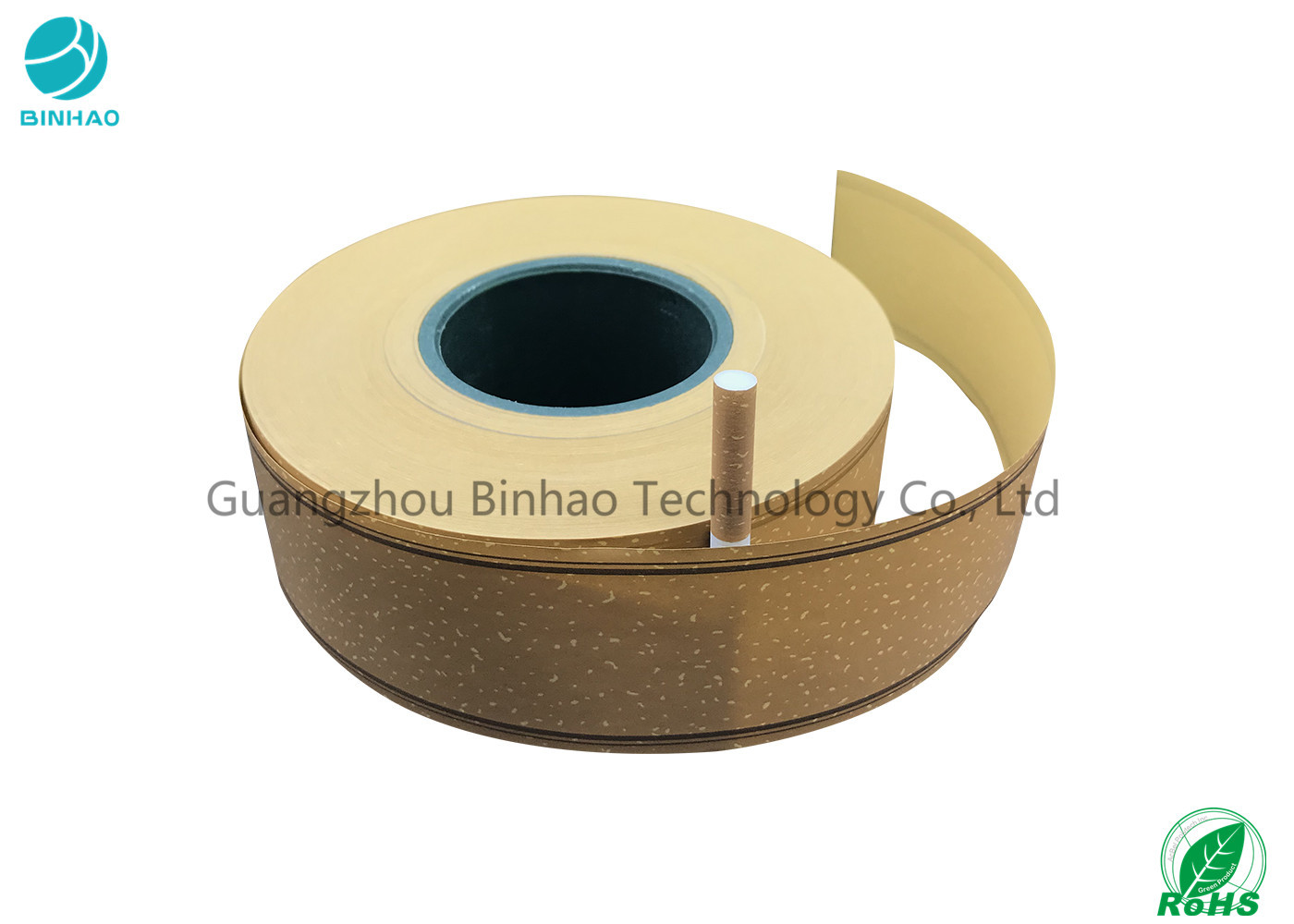 Plain Cork Tipping Paper In Cigarette Filter Wrapping 66mm Inner Core
