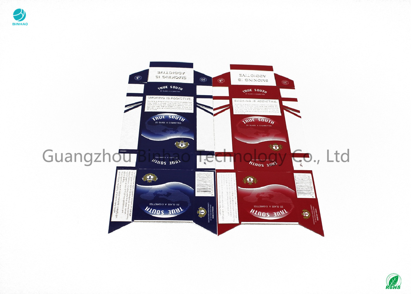 Attractive Foldable Cardboard Cigarette Cases Waterproof And  Eco - Friendly