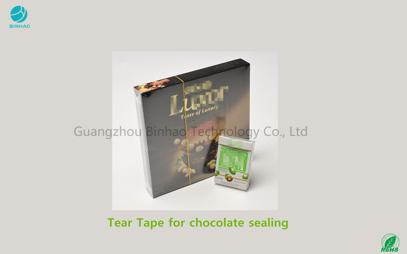 Self Adhesive Tearable Tobacco Tear Tape  For Chocolate , Candy Packaging