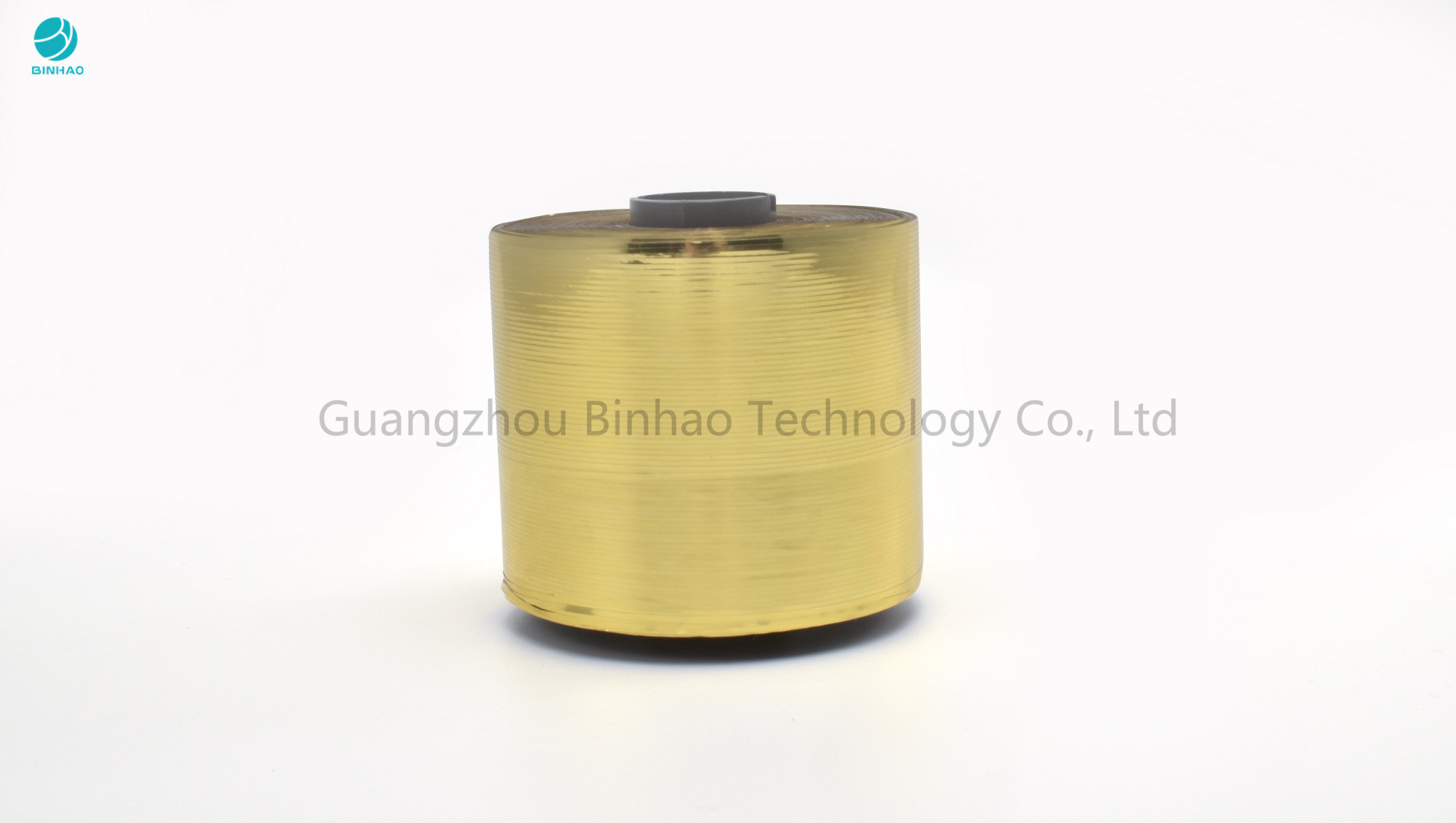 Gold Metallized Cigarette Packing Easy Tear Strip Self Adhesive Tape In 152mm ID Bobbin