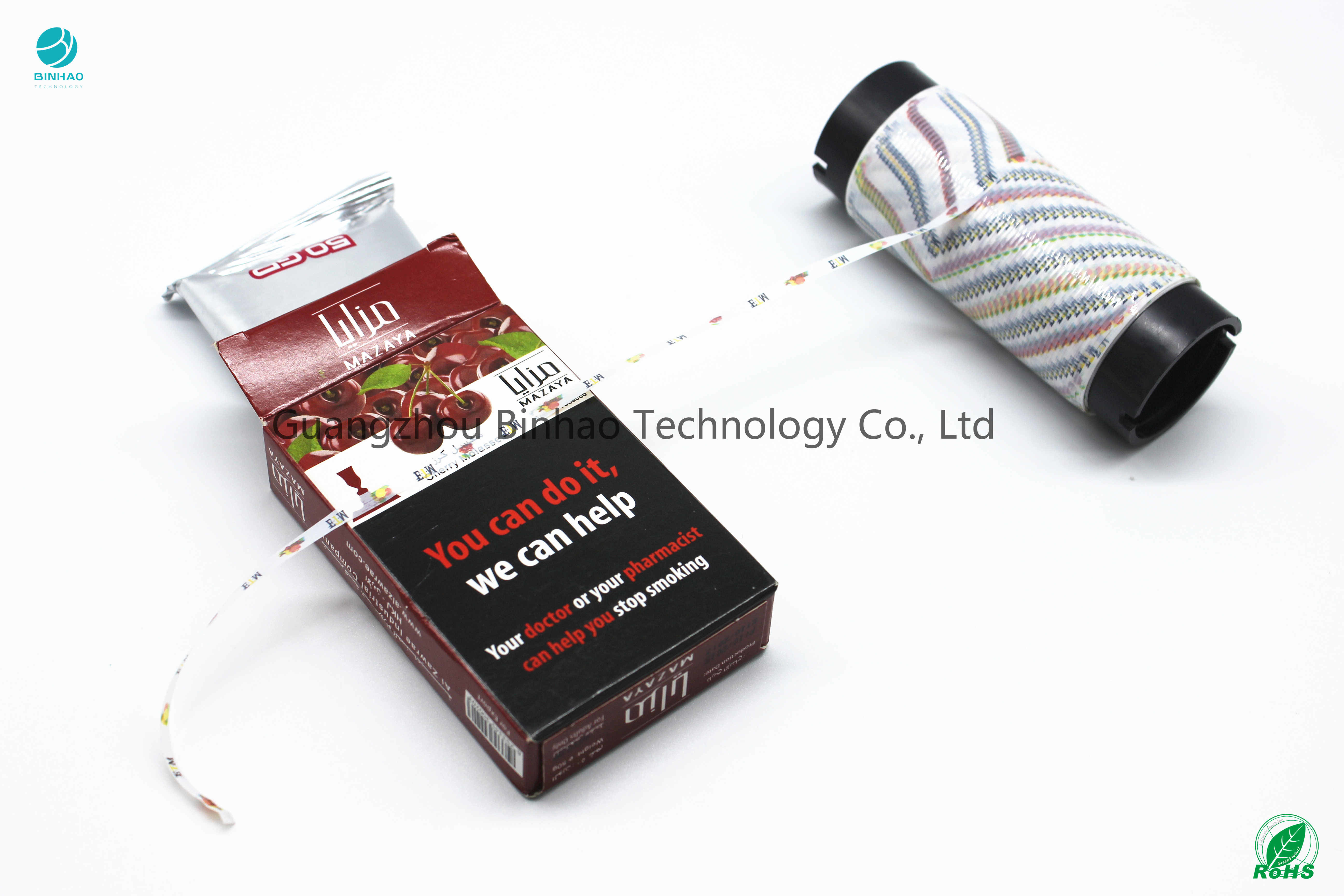Cigarette Molasses Tear Stripping Tape Biodegradable Function Custom Logo Printed Durable