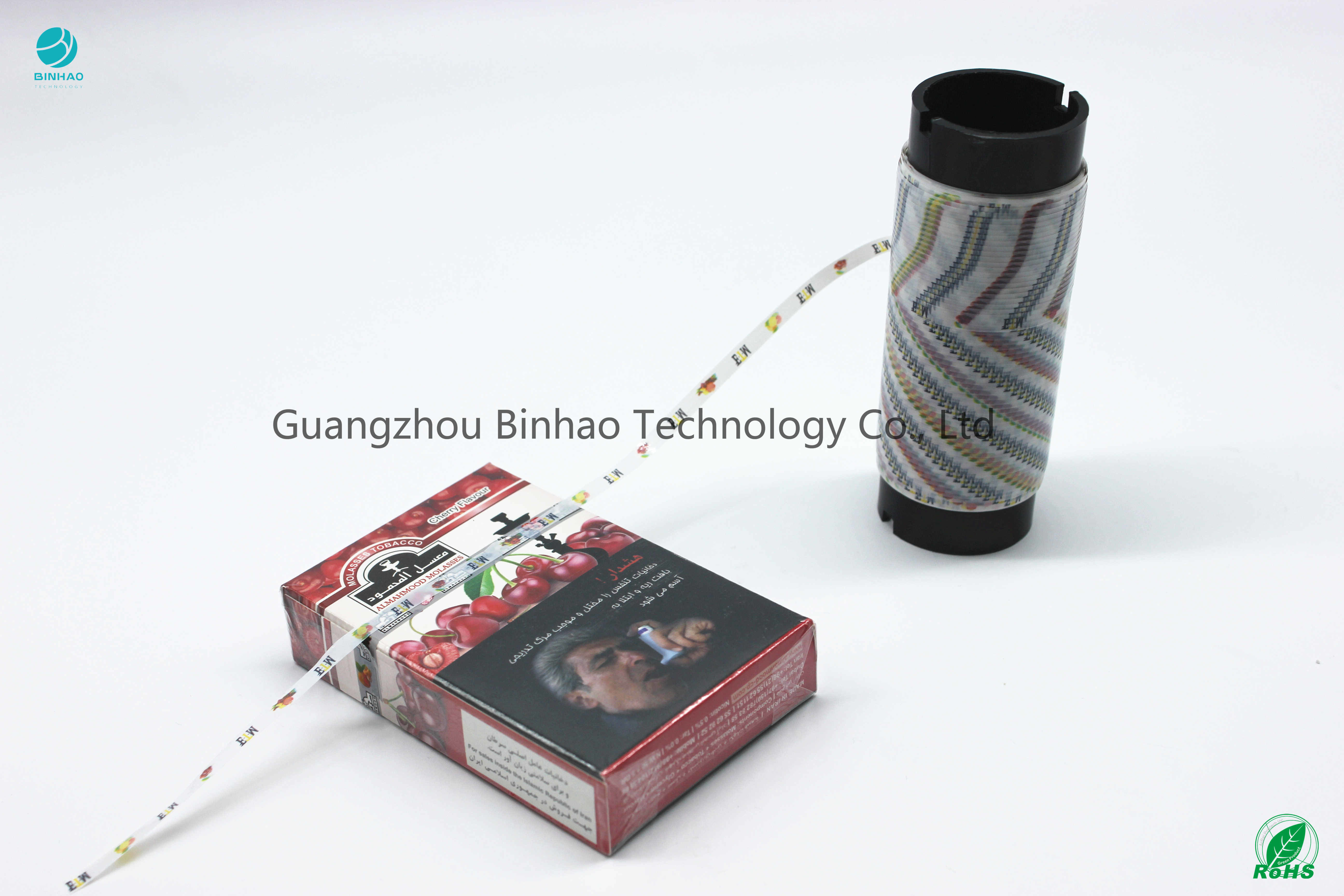 Shisha Cigarette BOPP / MOPP / PET Molasses Tear Strip Tape Fruit And Food Pattern Offset Printing